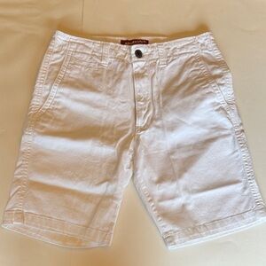 Arizona Jean Co Mens White Khaki Shorts